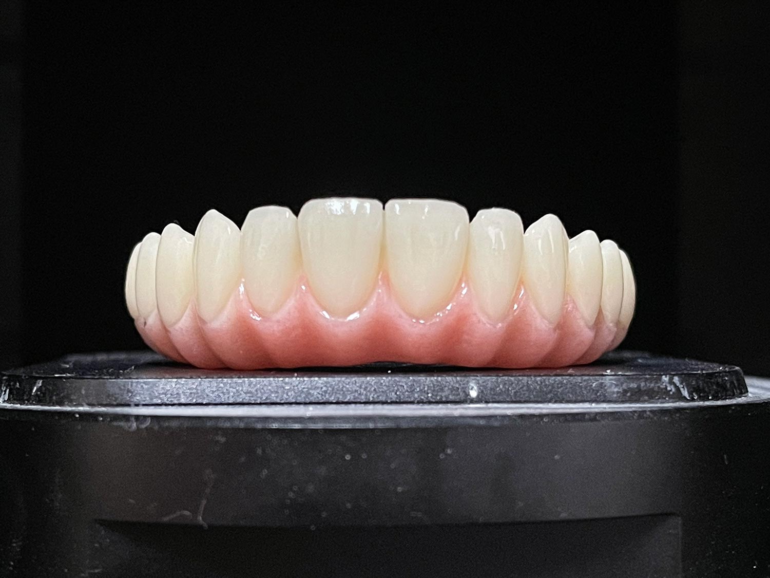 PMMA provisional restoration hybrid dental bridge milled pink or acrylic